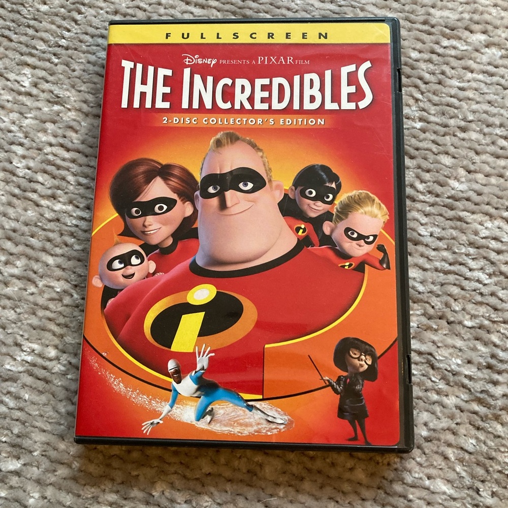 The Incredibles DVD Disney Pixar 2-Disc‎ Collector’s Edition full screen